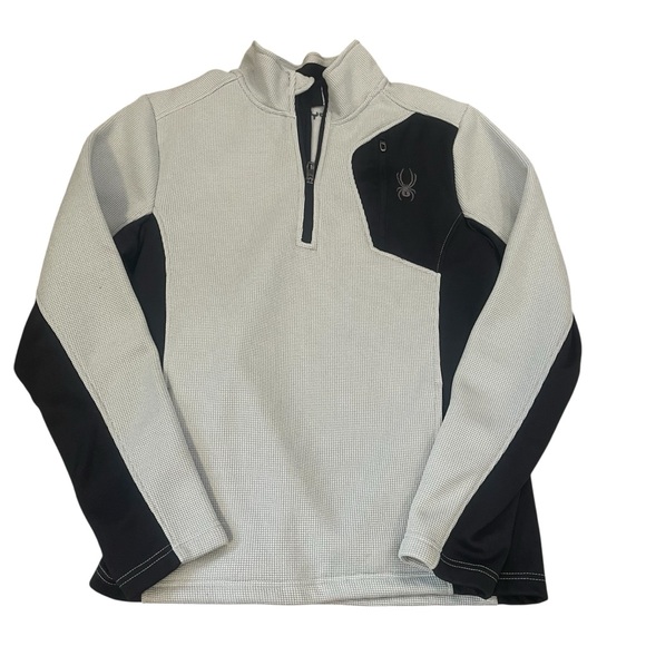 Spyder Other - Men’s Spyder Bandit Outbound Black and Grey Fleece 1/4 Zip Jacket Pullover